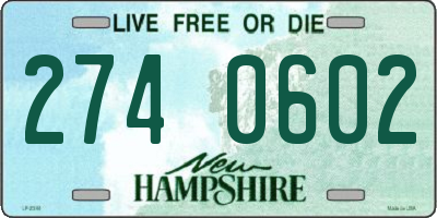NH license plate 2740602