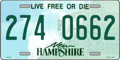 NH license plate 2740662