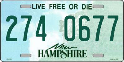 NH license plate 2740677