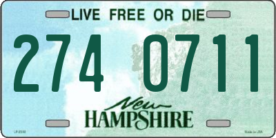 NH license plate 2740711