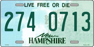 NH license plate 2740713