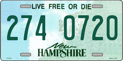 NH license plate 2740720