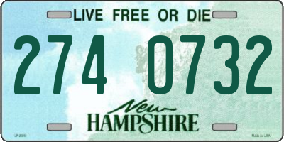 NH license plate 2740732
