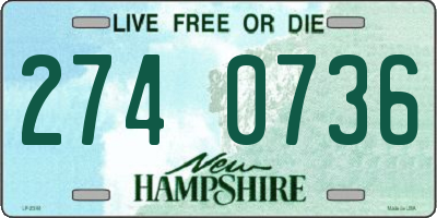NH license plate 2740736