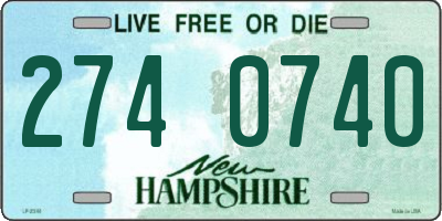 NH license plate 2740740