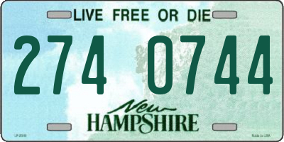 NH license plate 2740744