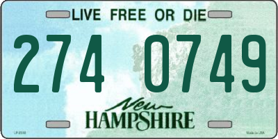 NH license plate 2740749