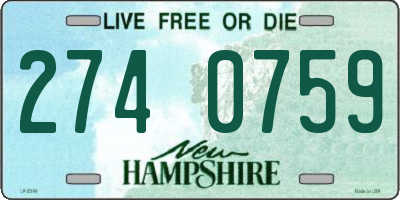NH license plate 2740759