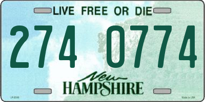 NH license plate 2740774