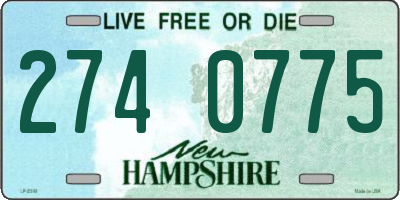 NH license plate 2740775