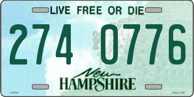 NH license plate 2740776