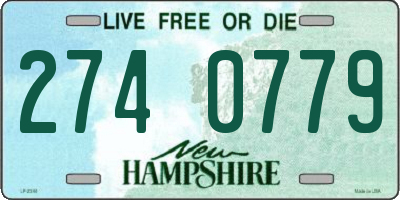 NH license plate 2740779