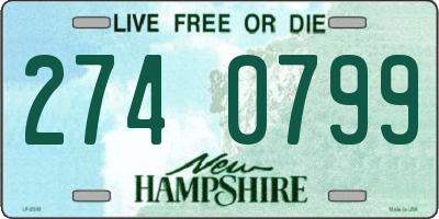 NH license plate 2740799