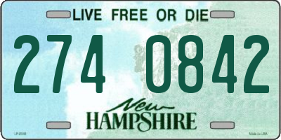 NH license plate 2740842