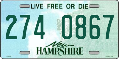 NH license plate 2740867