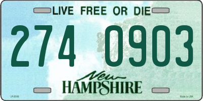 NH license plate 2740903