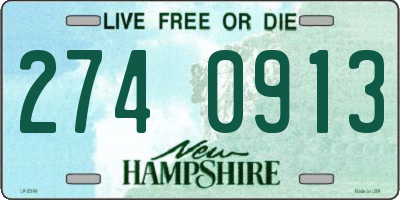 NH license plate 2740913