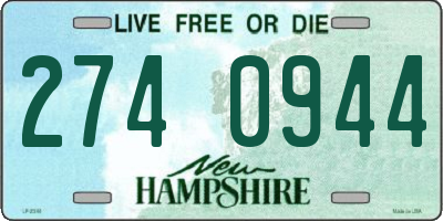NH license plate 2740944