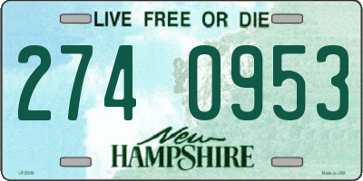 NH license plate 2740953