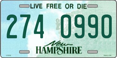 NH license plate 2740990