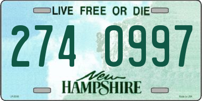 NH license plate 2740997