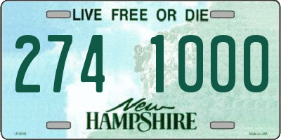 NH license plate 2741000