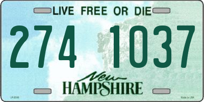 NH license plate 2741037