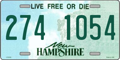 NH license plate 2741054