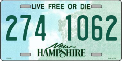 NH license plate 2741062