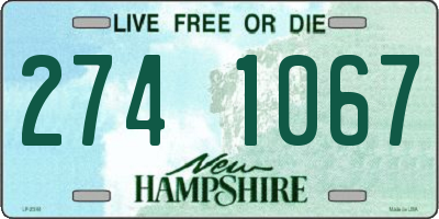 NH license plate 2741067