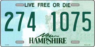 NH license plate 2741075