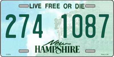 NH license plate 2741087