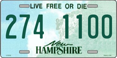 NH license plate 2741100