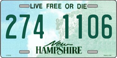 NH license plate 2741106