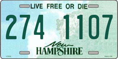 NH license plate 2741107