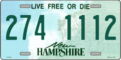 NH license plate 2741112