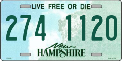 NH license plate 2741120