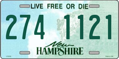 NH license plate 2741121