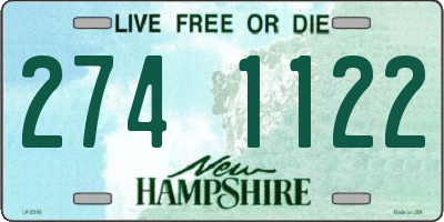 NH license plate 2741122