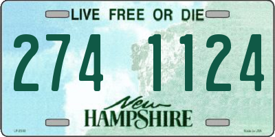 NH license plate 2741124