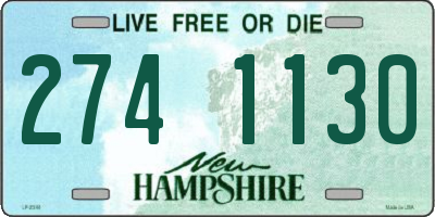 NH license plate 2741130