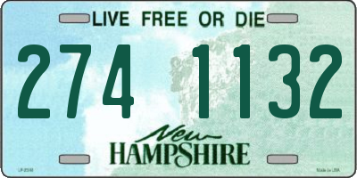 NH license plate 2741132