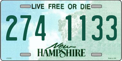 NH license plate 2741133