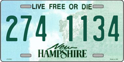 NH license plate 2741134