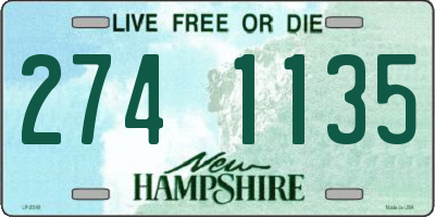 NH license plate 2741135
