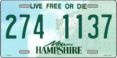 NH license plate 2741137