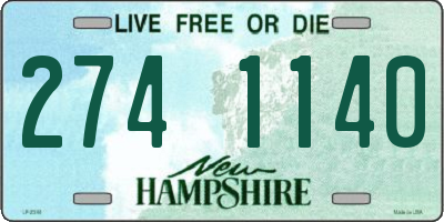NH license plate 2741140