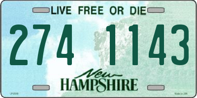 NH license plate 2741143