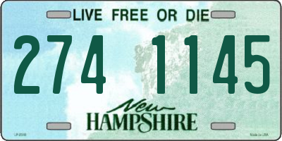 NH license plate 2741145