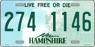 NH license plate 2741146